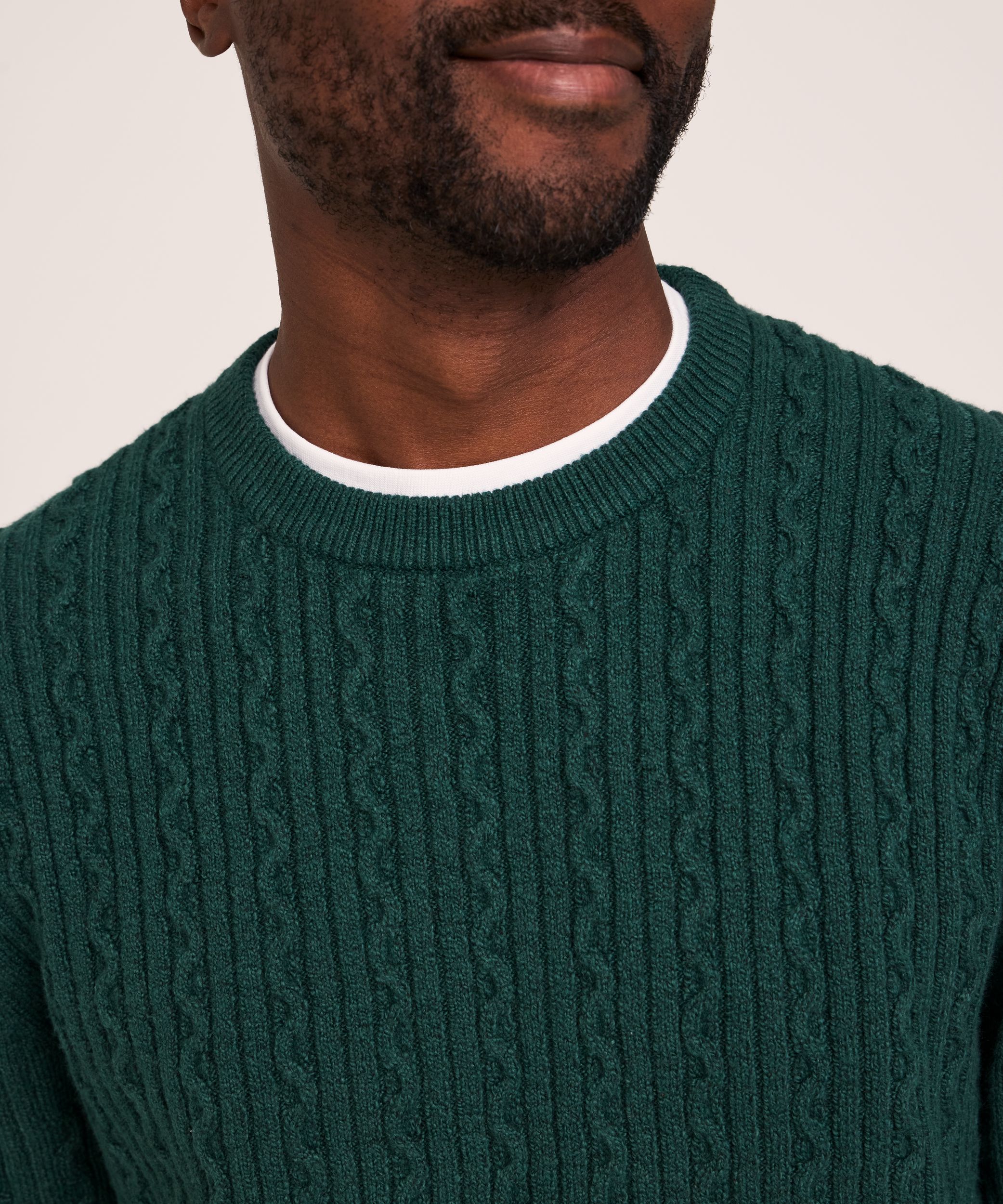 Chandail en tricot torsadé gonflant pour hommes, Denver Hayes