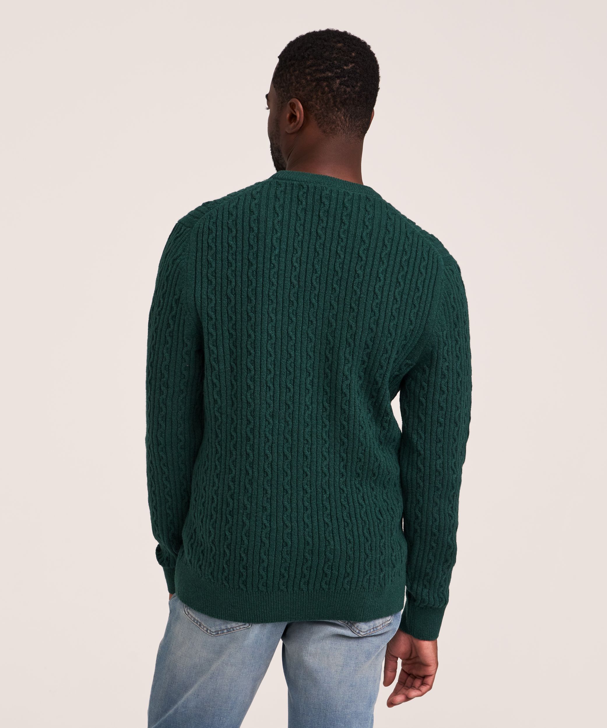 Chandail en tricot torsadé gonflant pour hommes, Denver Hayes