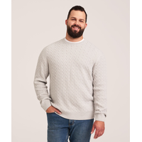 Denver Hayes Men's Lofty Knit Cable Sweater
