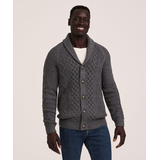 WindRiver Men's Heritage Cable Knit Cardigan Sweater Front_Angled_Right