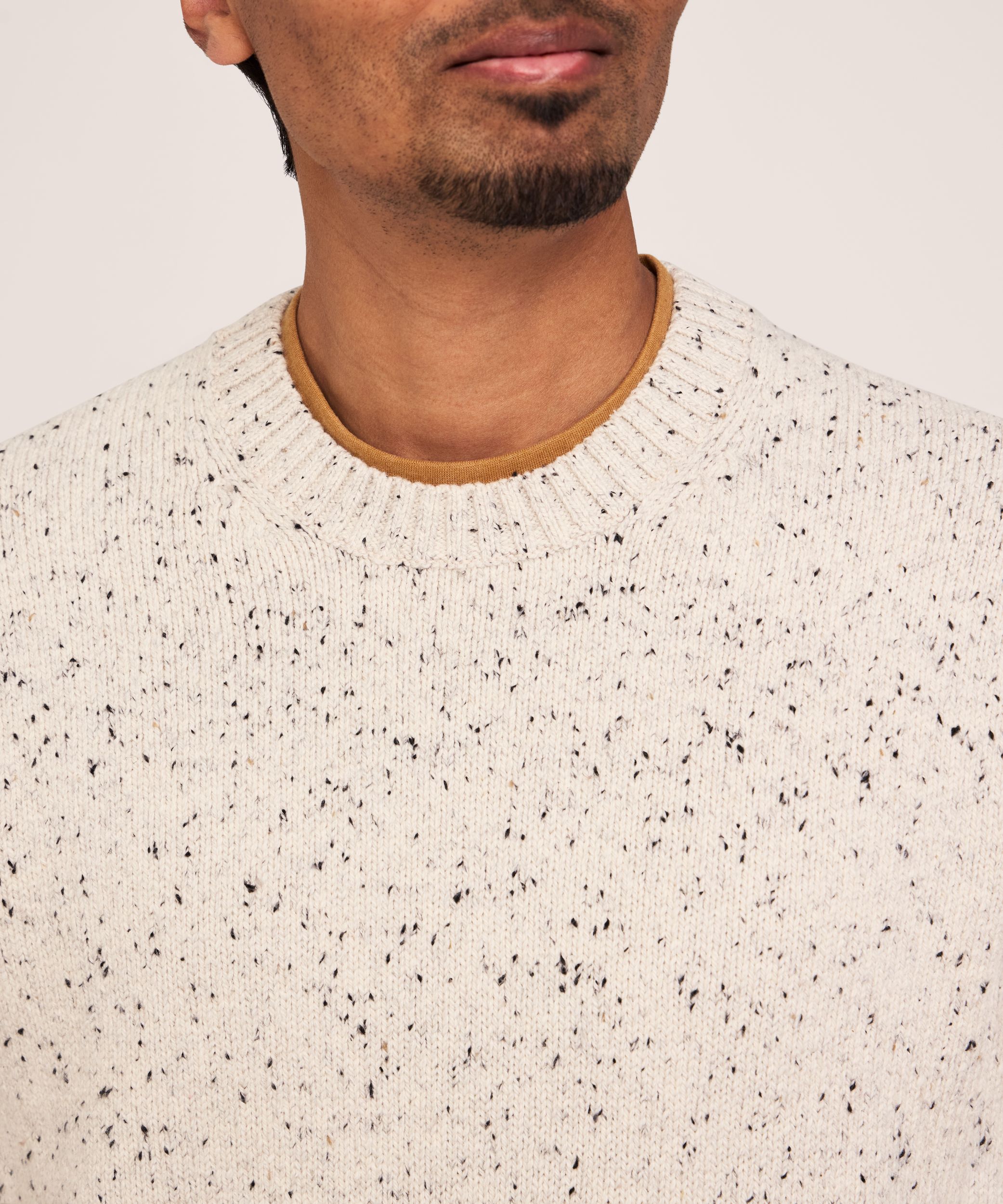 Chandail texturé avec fil à boutons contrastant pour hommes, Heritage, WindRiver