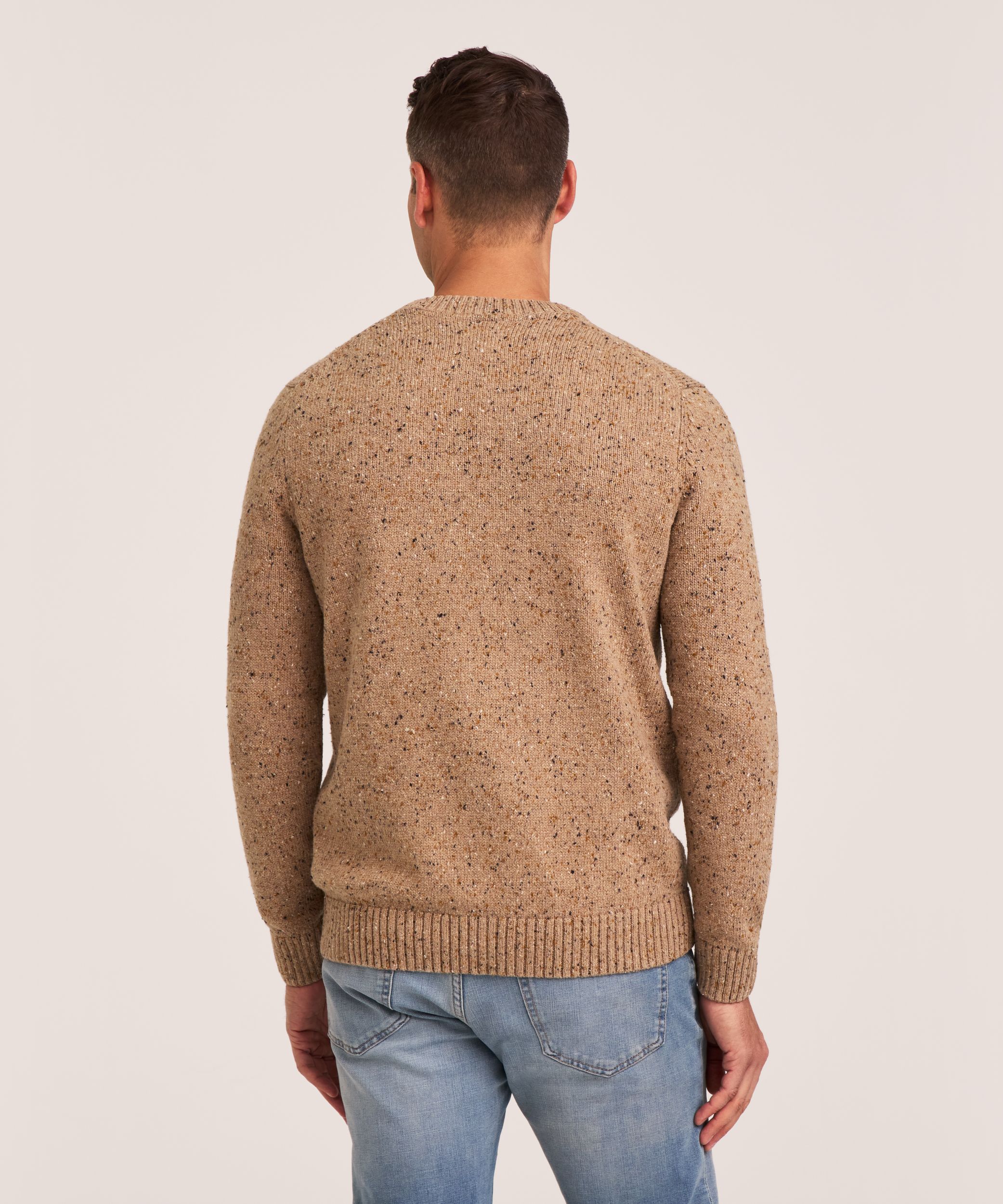 Chandail texturé avec fil à boutons contrastant pour hommes, Heritage, WindRiver