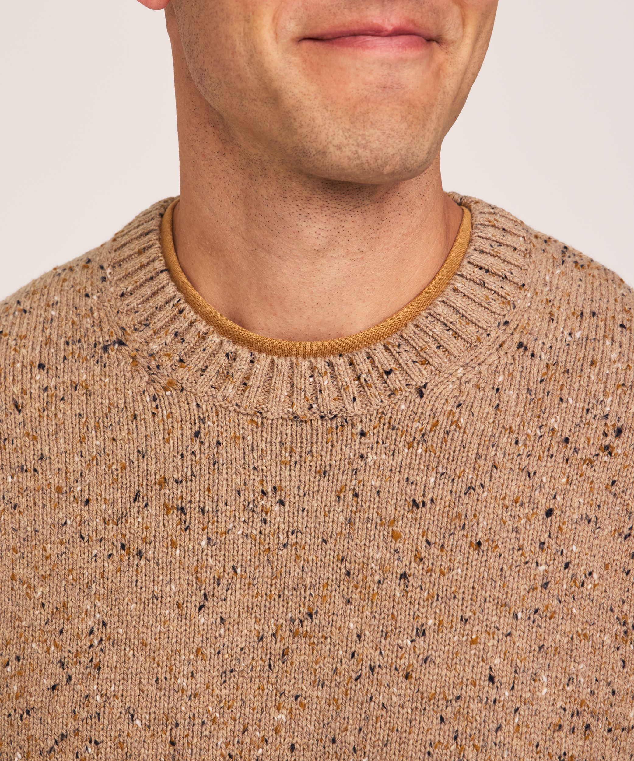 Chandail texturé avec fil à boutons contrastant pour hommes, Heritage, WindRiver