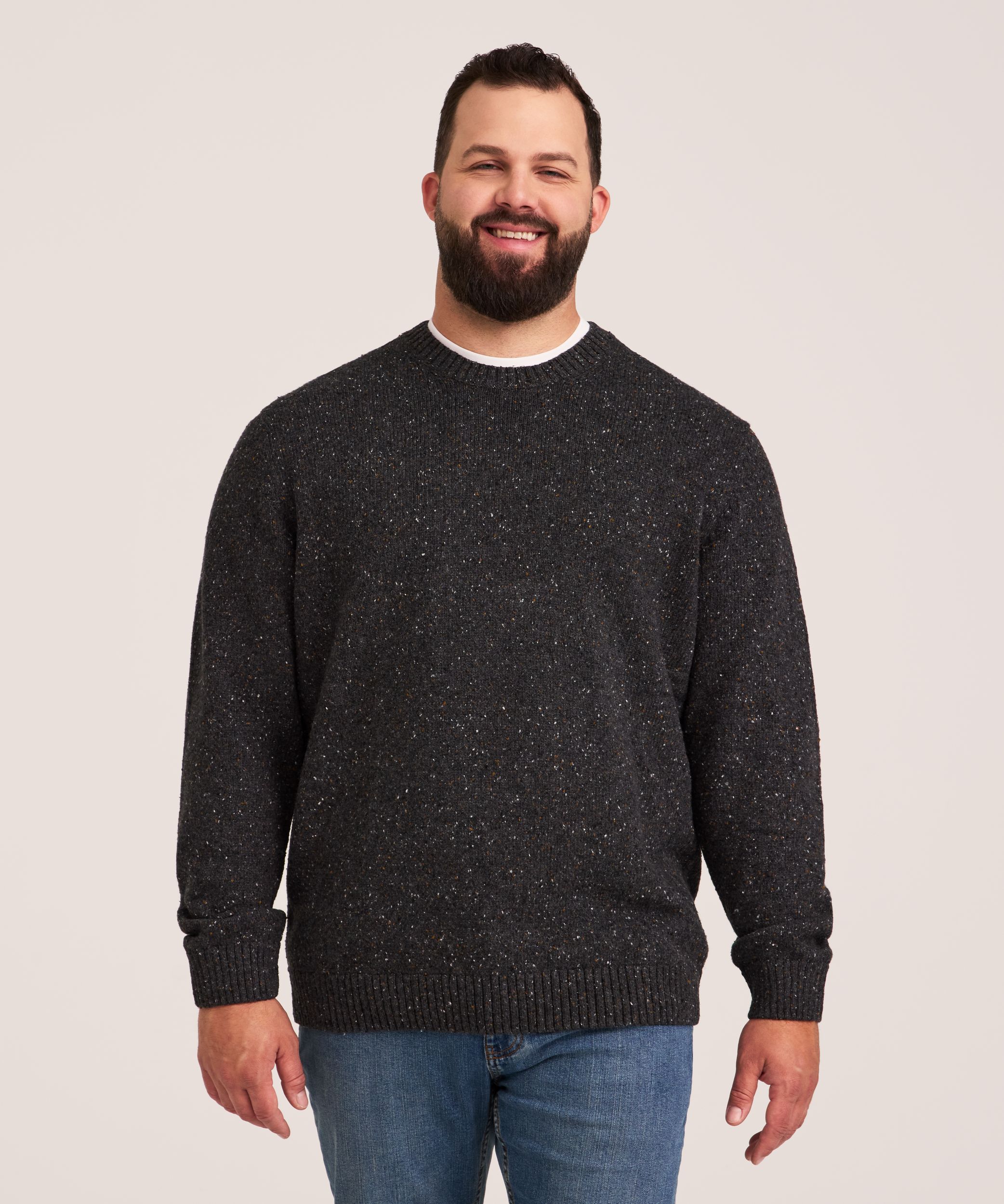 WindRiver Men's Heritage Contrast Neps Sweater