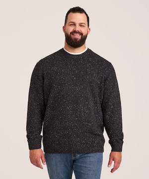 WindRiver Men's Heritage Contrast Neps Sweater