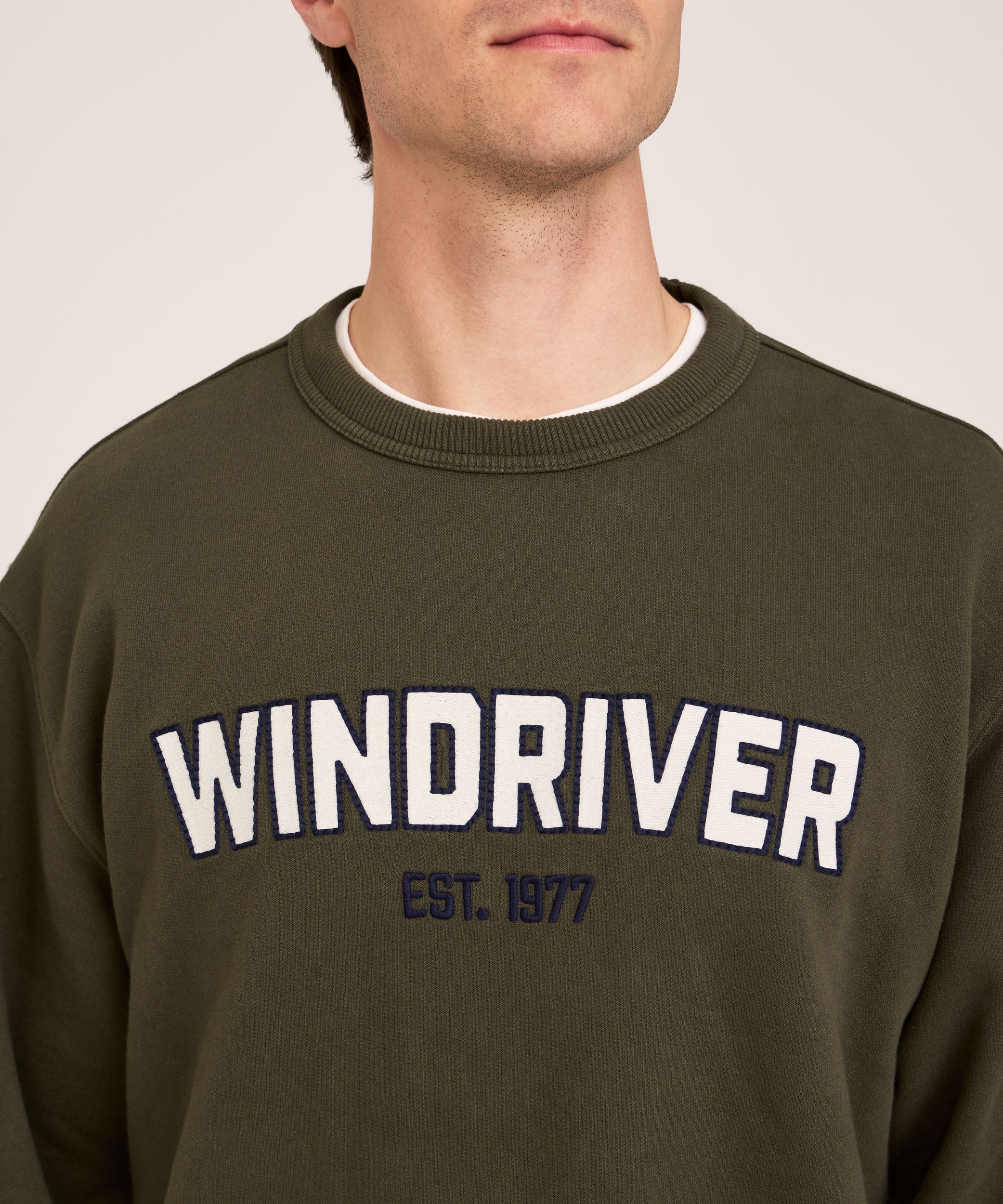 Molleton à col ras du cou pour hommes, Original, WindRiver