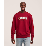 WindRiver Men's Original Crewneck Fleece Sweatshirt Front_Flat