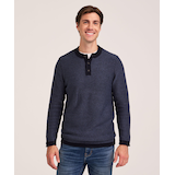 Chandail henley pour hommes, Denver Hayes Front_Flat