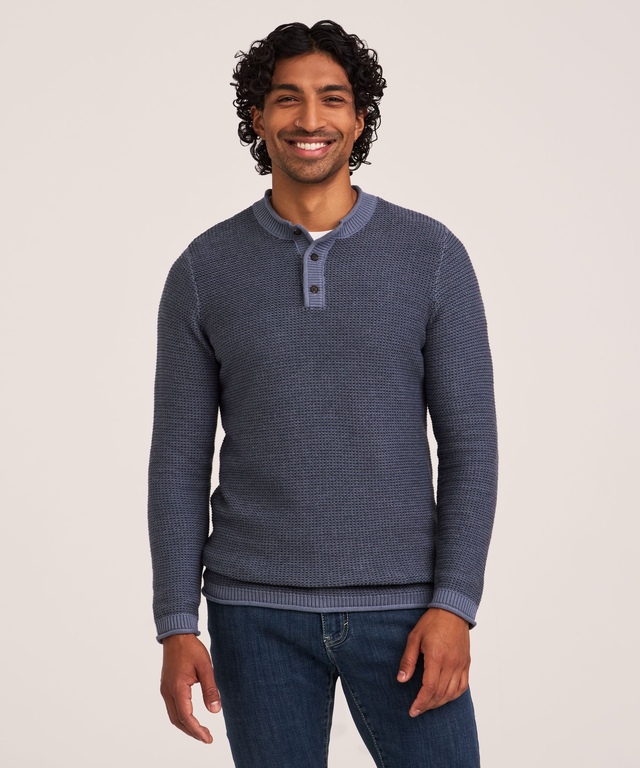 Denver Hayes Men's Henley Sweater