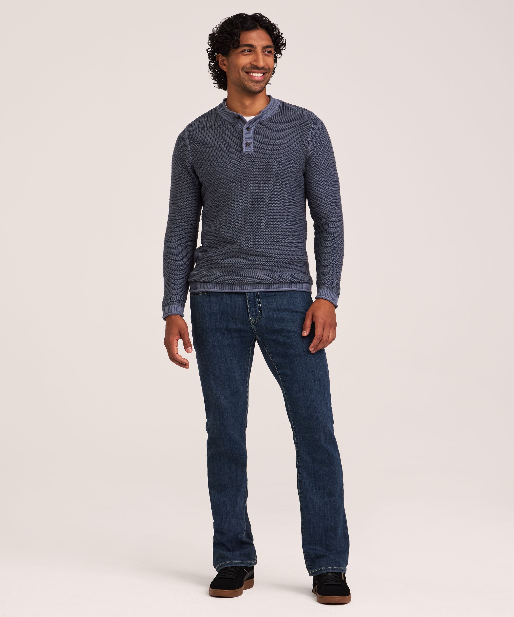 Denver Hayes Men's Henley Sweater