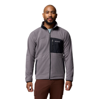 Columbia Men's Fast Trek Overlay Full Zip Sweater Front_Flat