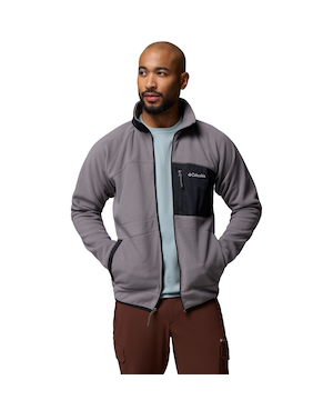 Chandail à glissière pleine longueur pour hommes, Fast Trek Overlay, Columbia