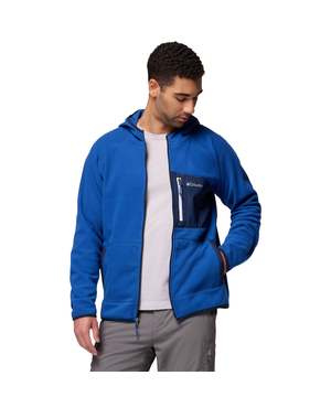 Columbia Men's Fast Trek Overlay Full Zip Hooded Fleece Jacket