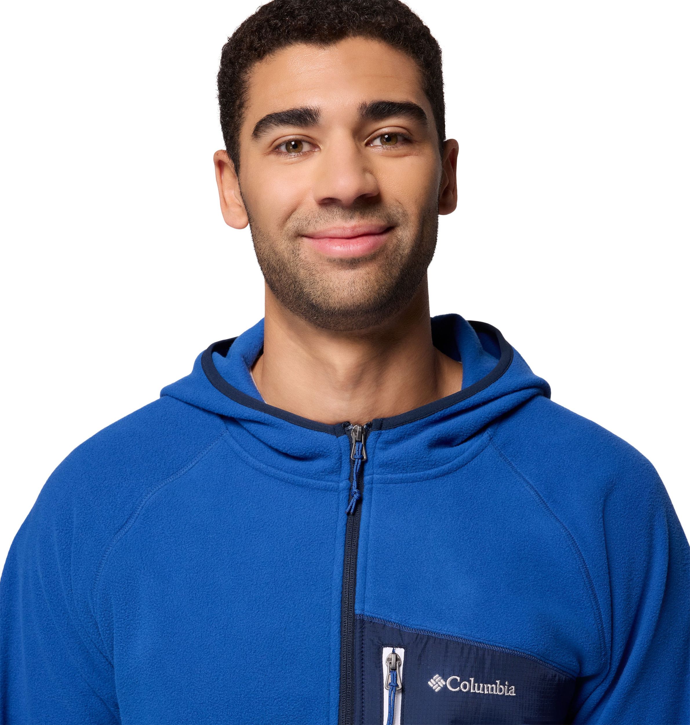 Columbia Men's Fast Trek Overlay Full Zip Hooded Fleece Jacket