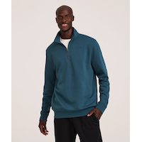 Chandail en molleton à glissière 1/4 et à col cheminée pour hommes, Denver Hayes Front_Flat