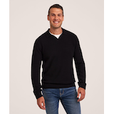 Chandail à col polo tricoteuse pour hommes, Denver Hayes Front_Flat