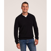 Denver Hayes Men's Johnny Collar Sweater Front_Flat