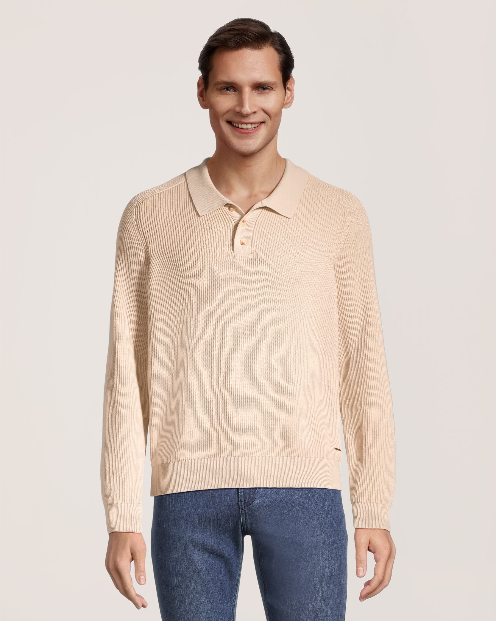 Polo à manches longues pour hommes, Andrew, Lois