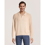 Lois Men's Andrew Long Sleeve Polo Sweater Front_Flat