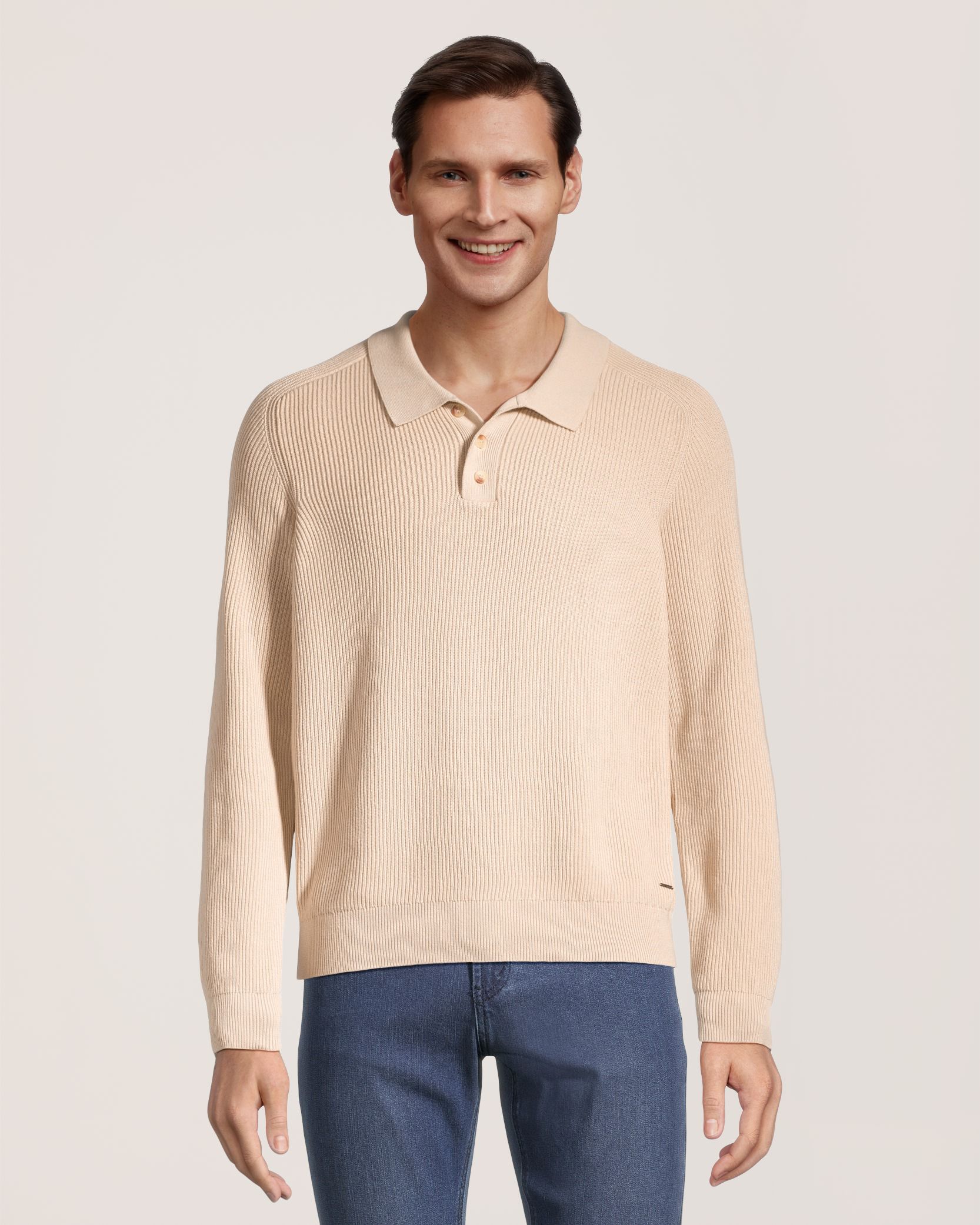 Polo à manches longues pour hommes, Andrew, Lois