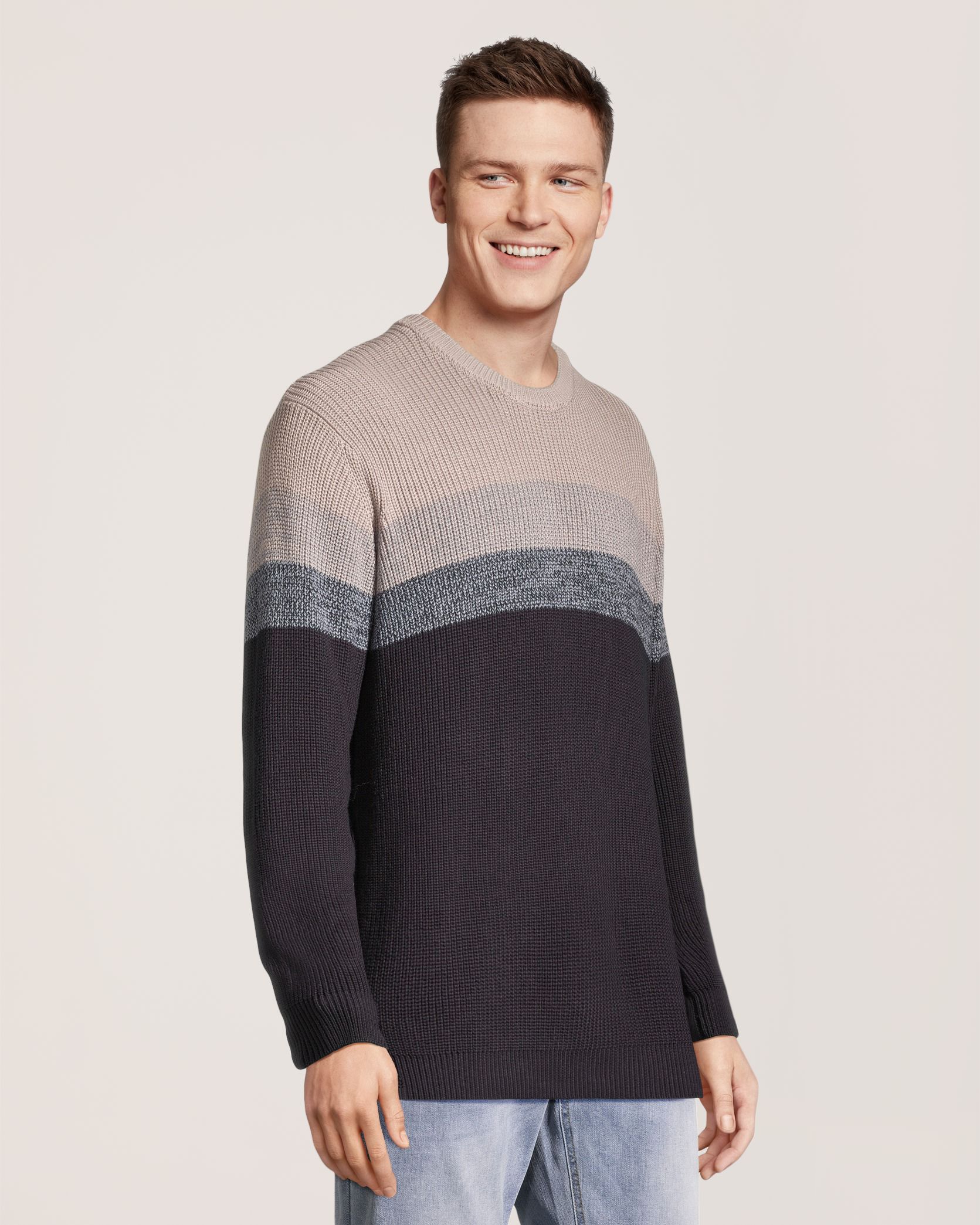 Chandail à rayures avec manches longues pour hommes, Lionel, Lois