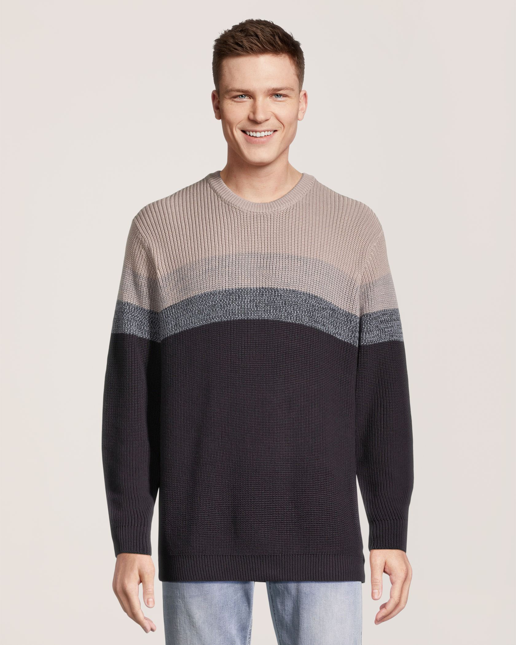 Chandail à rayures avec manches longues pour hommes, Lionel, Lois