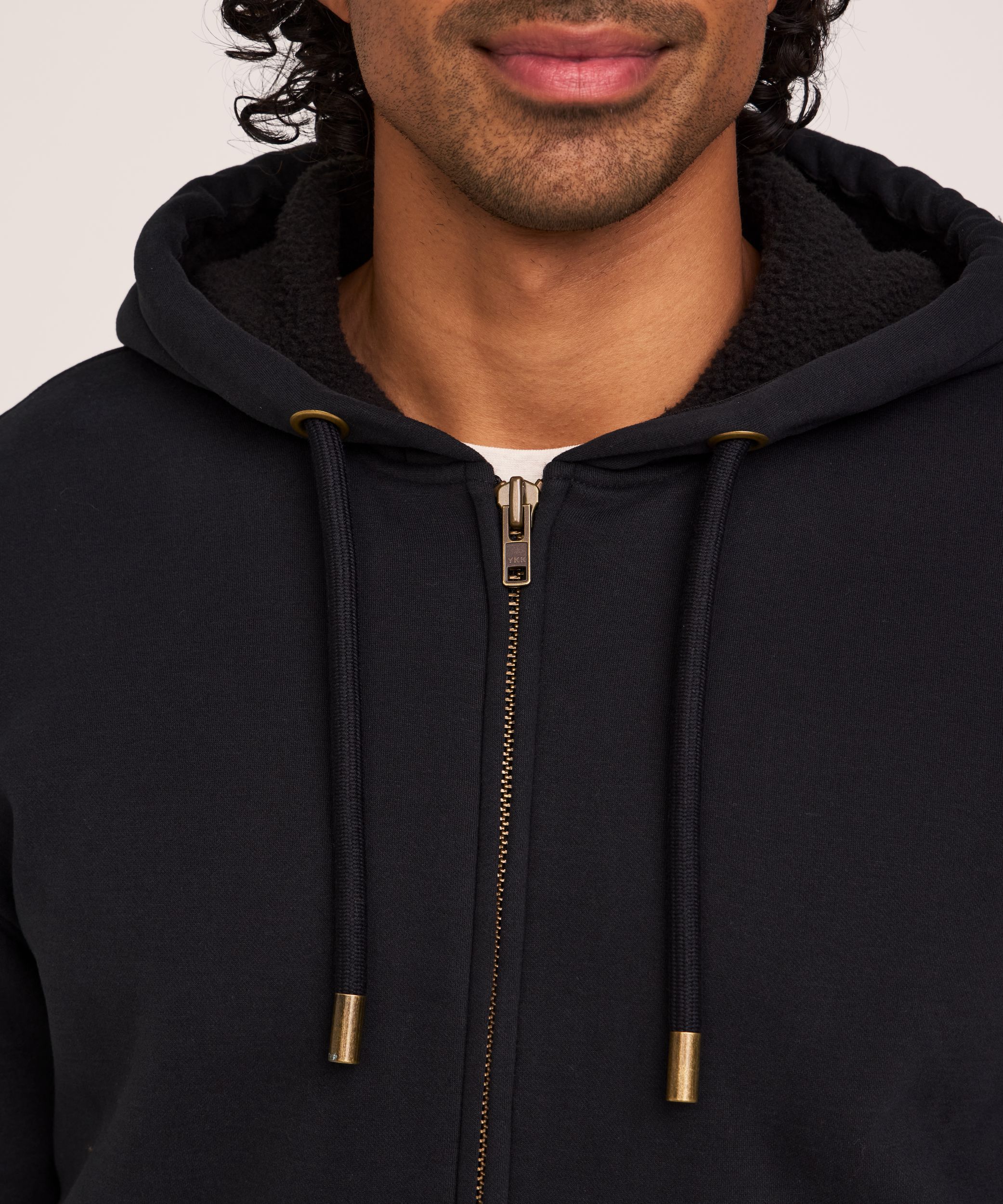 WindRiver Men's T-Max Heat Sherpa Lined Full Zip Hoodie