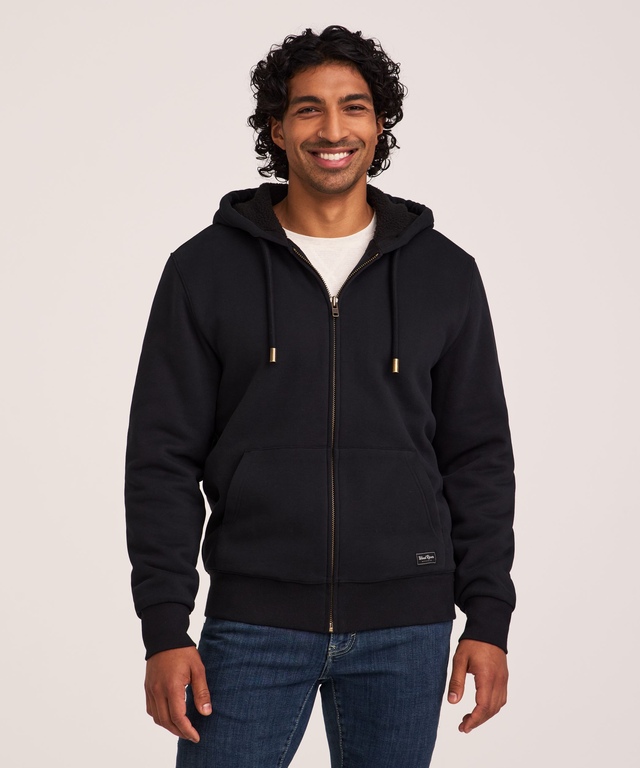 Chandail à capuche à glissière pleine longueur doublé en sherpa avec T-Max Heat pour hommes, WindRiver