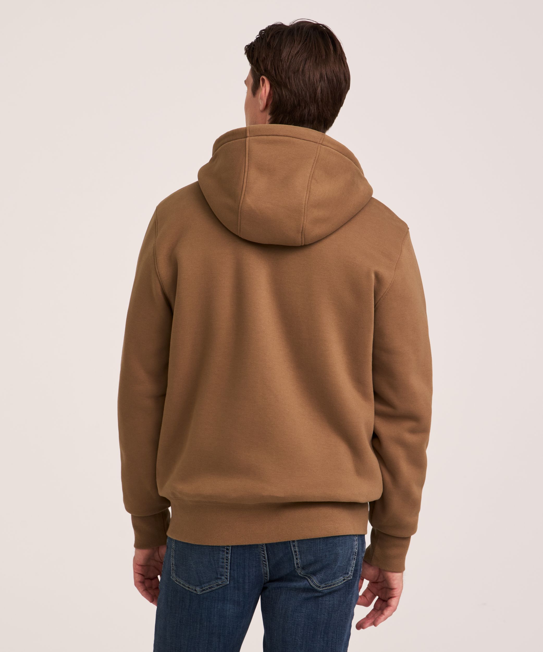 WindRiver Men's T-Max Heat Sherpa Lined Full Zip Hoodie