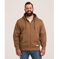 WindRiver Men's T-Max Heat Sherpa Lined Full Zip Hoodie Front_Flat