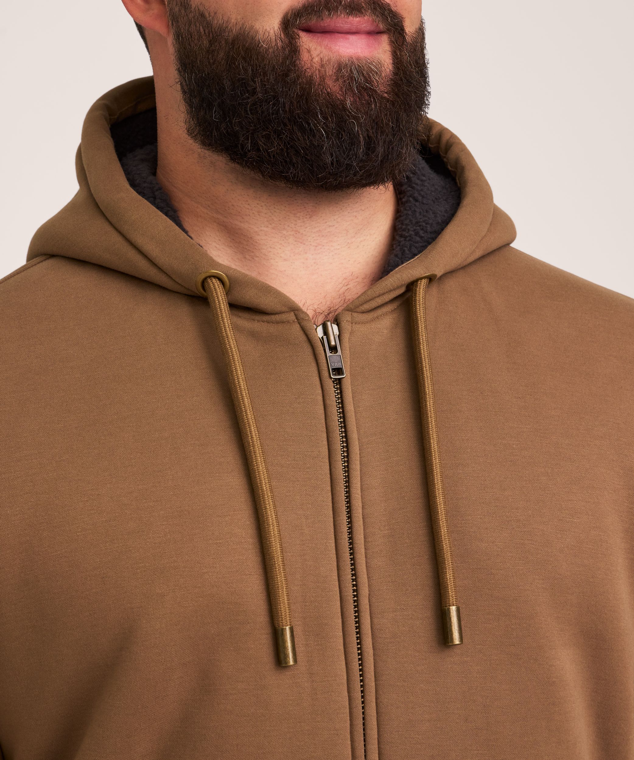 WindRiver Men's T-Max Heat Sherpa Lined Full Zip Hoodie