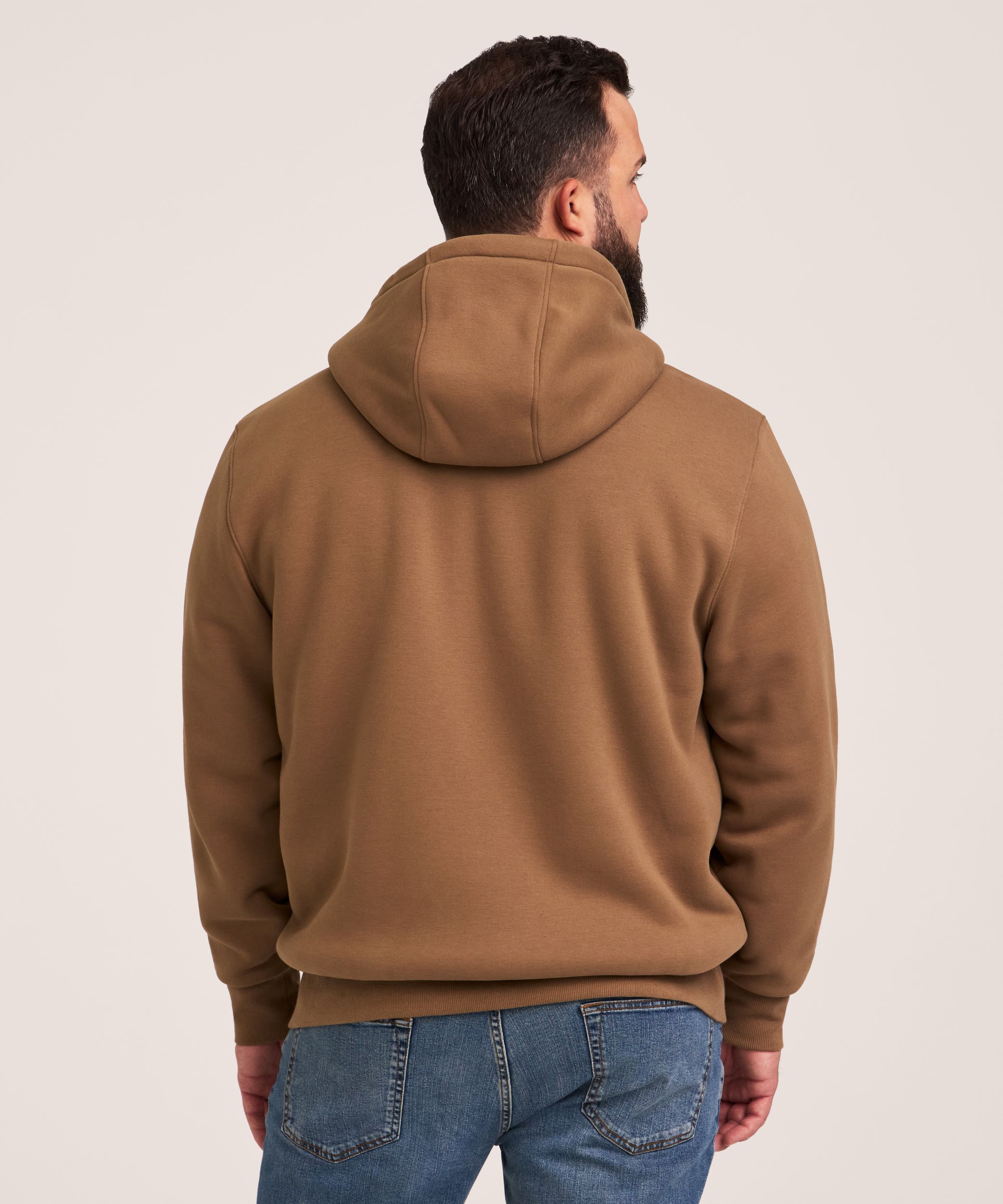 WindRiver Men's T-Max Heat Sherpa Lined Full Zip Hoodie