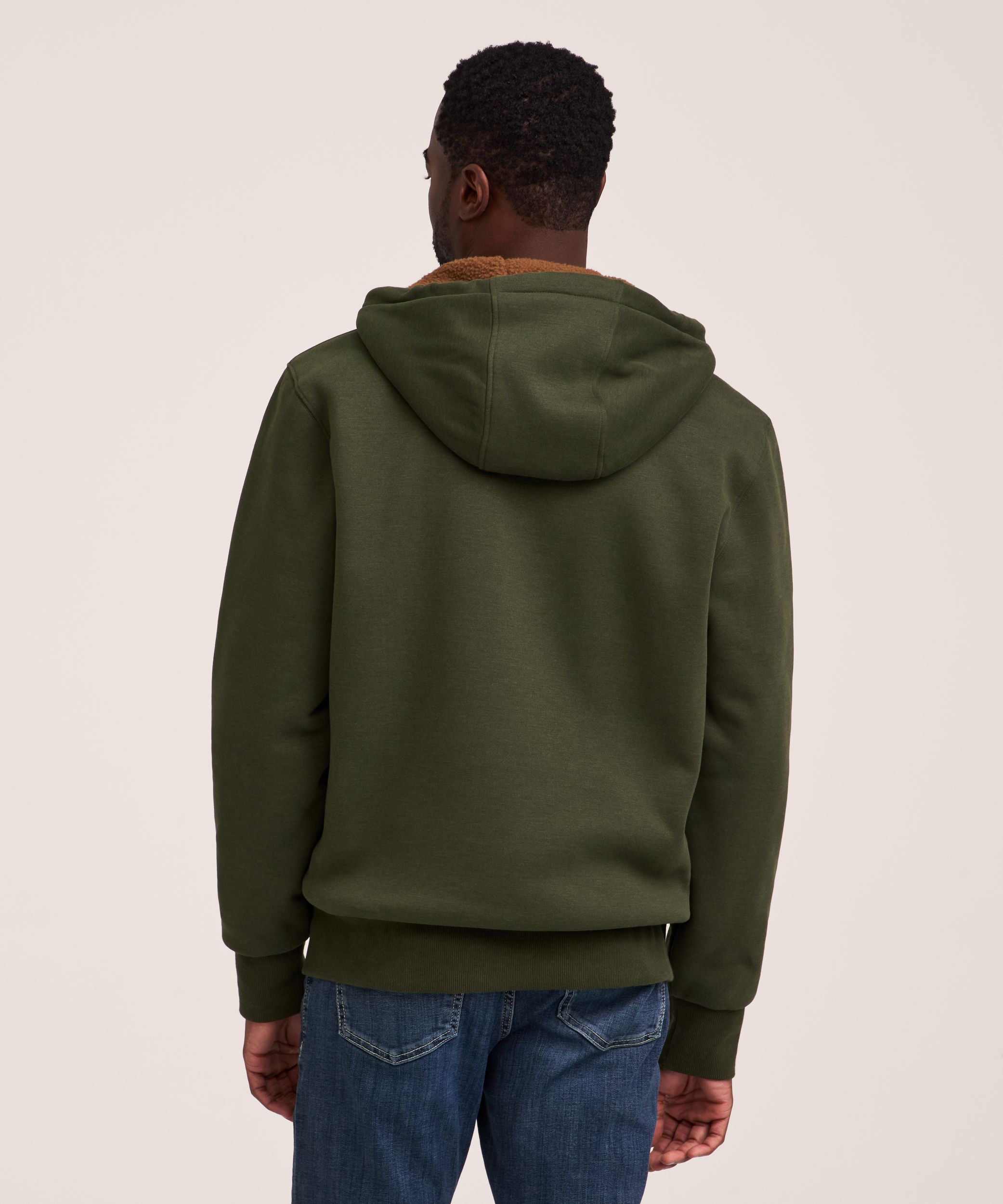 Chandail à capuche à glissière pleine longueur doublé en sherpa avec T-Max Heat pour hommes, WindRiver
