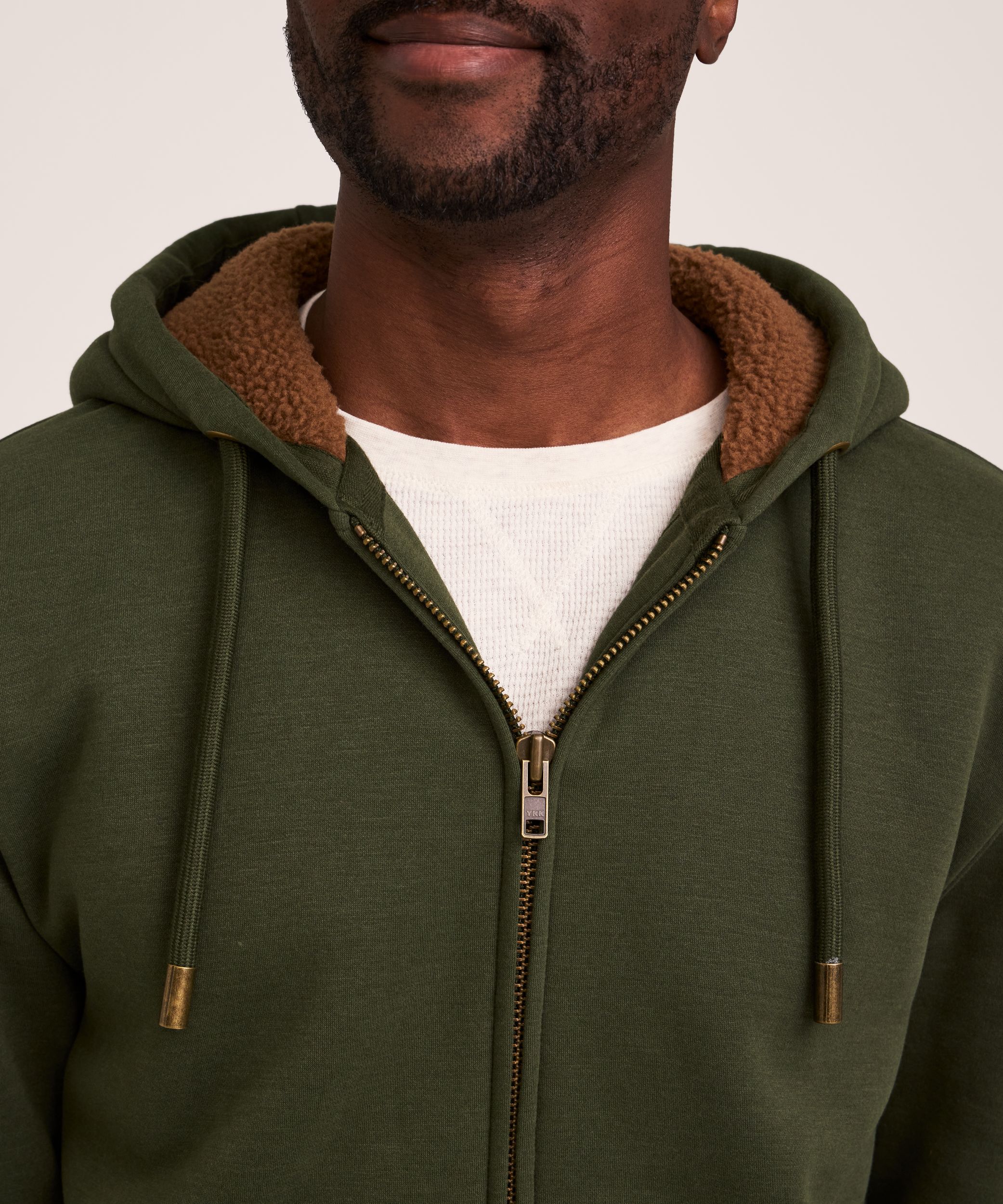 Chandail à capuche à glissière pleine longueur doublé en sherpa avec T-Max Heat pour hommes, WindRiver