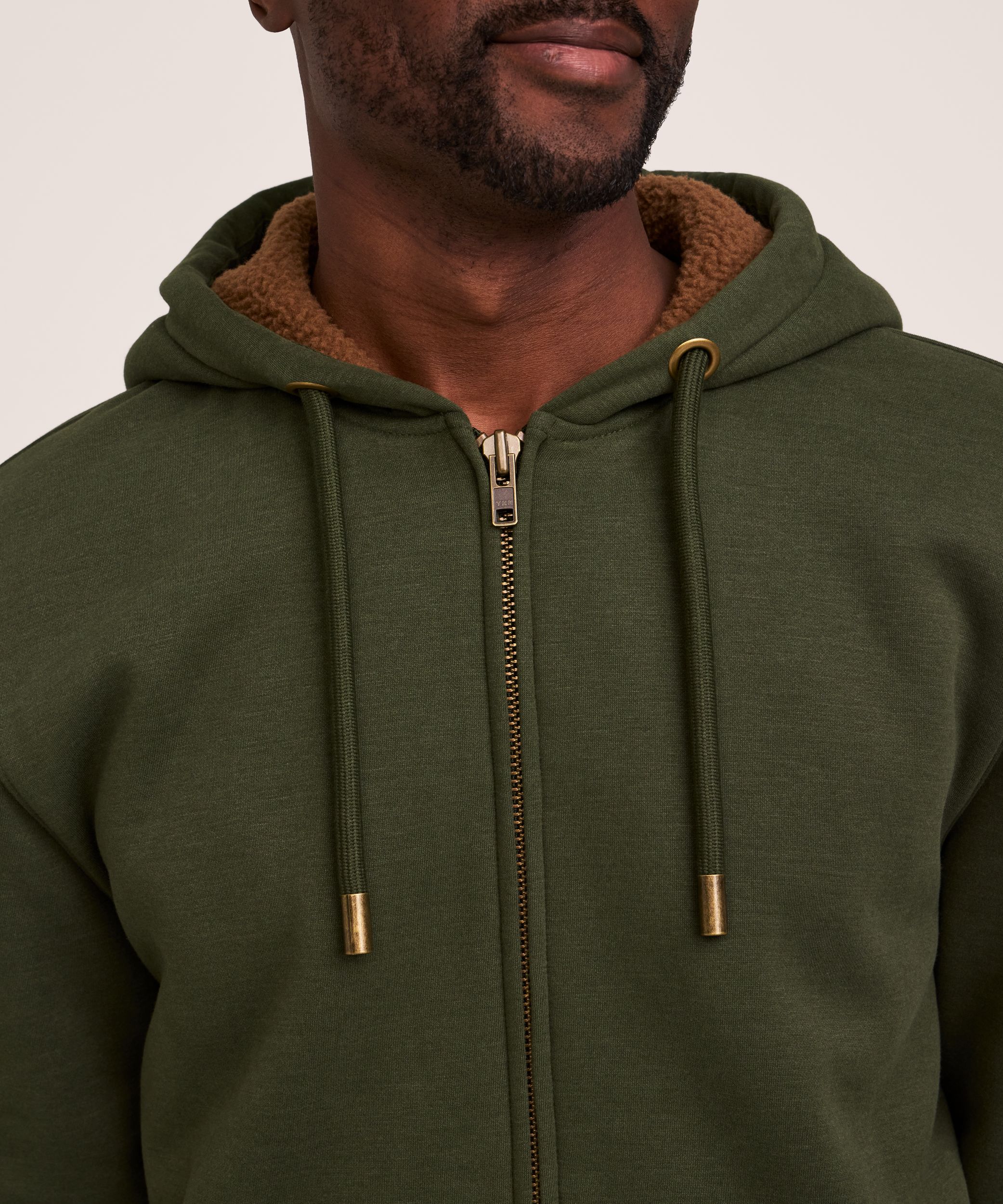 Chandail à capuche à glissière pleine longueur doublé en sherpa avec T-Max Heat pour hommes, WindRiver