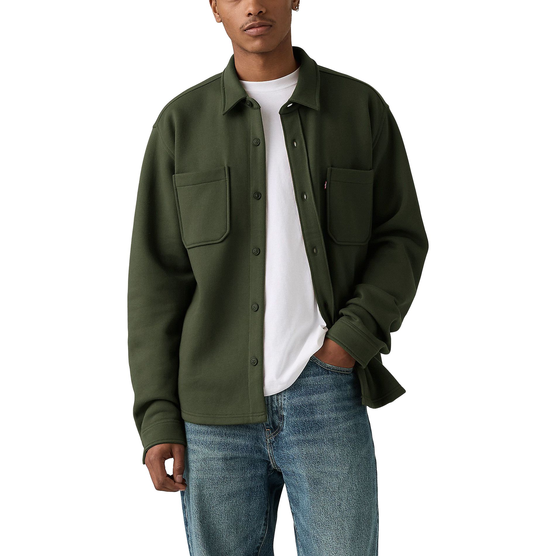 Chemise de travail boutonnée en molleton pour hommes, Levi's