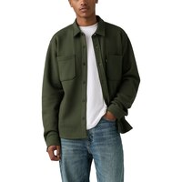Levi's Men's Fleece Button Up Worker Shirt Front_Flat