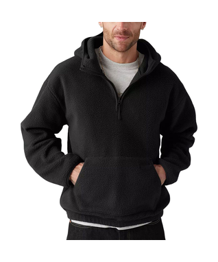 Levi's Men's Quarter Zip Sherpa Fleece Hoodie