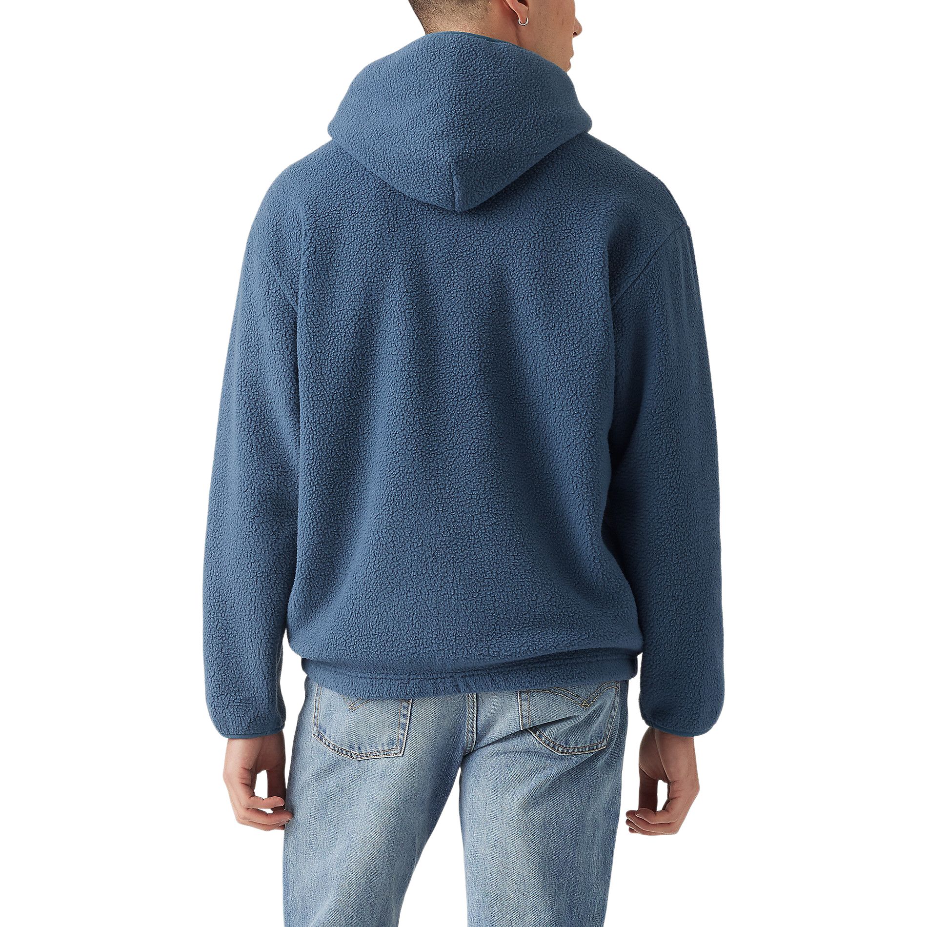 Levi's Men's Quarter Zip Sherpa Fleece Hoodie