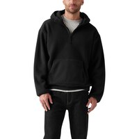 Levi's Men's Quarter Zip Sherpa Fleece Hoodie Front_Flat