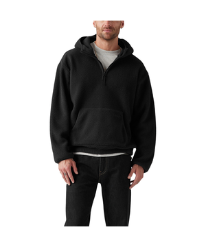 Levi's Men's Quarter Zip Sherpa Fleece Hoodie