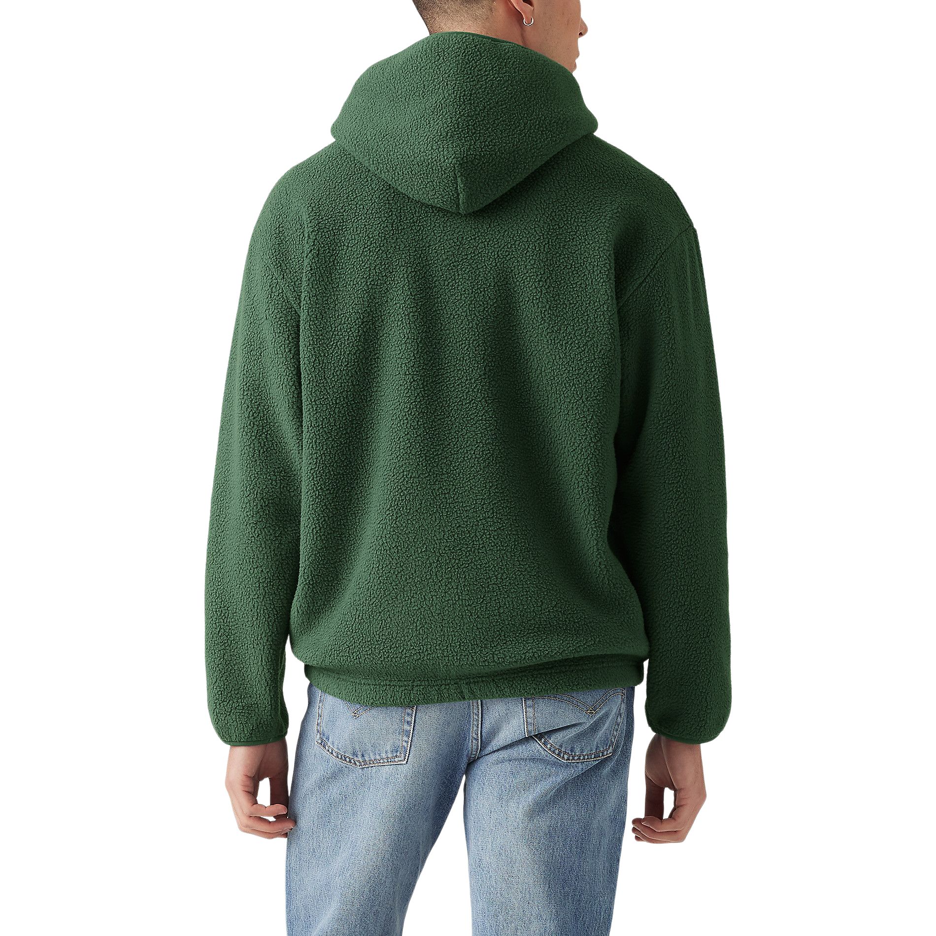 Chandail à capuche en molleton de sherpa à fermeture à glissière 1/4 pour hommes, Levi's