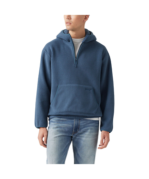 Chandail à capuche en molleton de sherpa à fermeture à glissière 1/4 pour hommes, Levi's