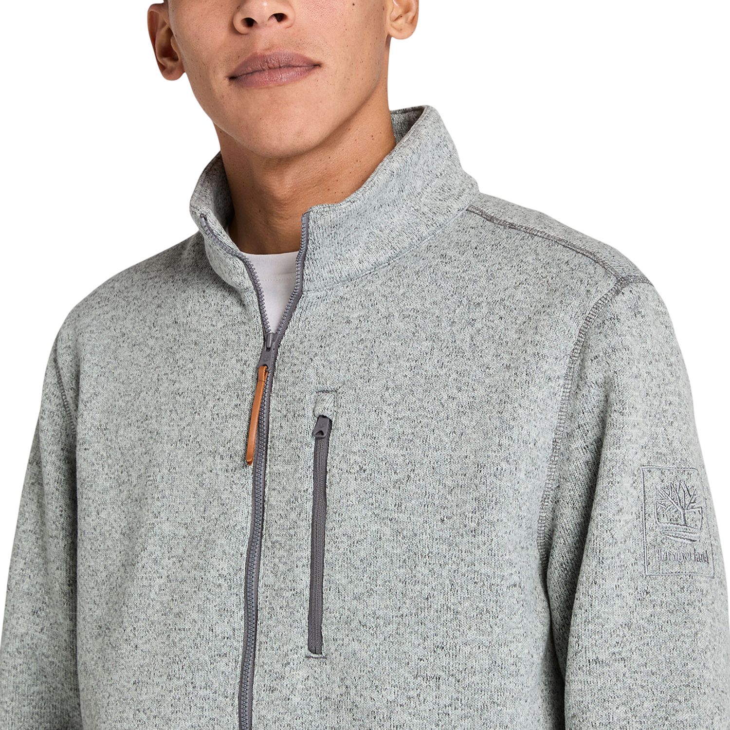 Timberland Men's Melange Full-Zip Fleece Jacket