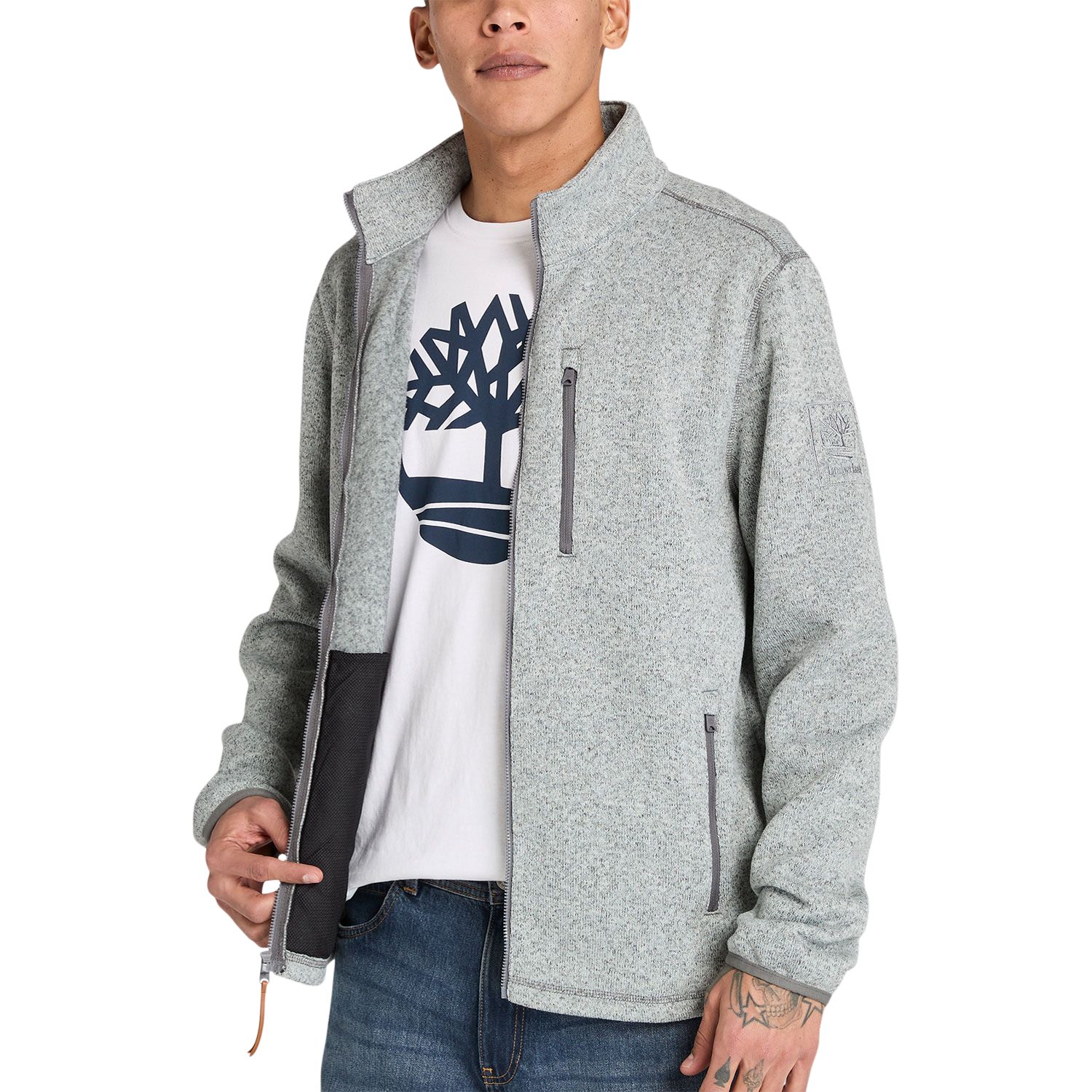 Timberland Men's Melange Full-Zip Fleece Jacket