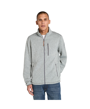 Veste en molleton chiné à glissière pleine longueur pour hommes, Timberland