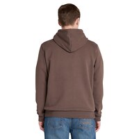 Timberland Men's Embroidery Logo Popover Fleece Hoodie Back_Flat