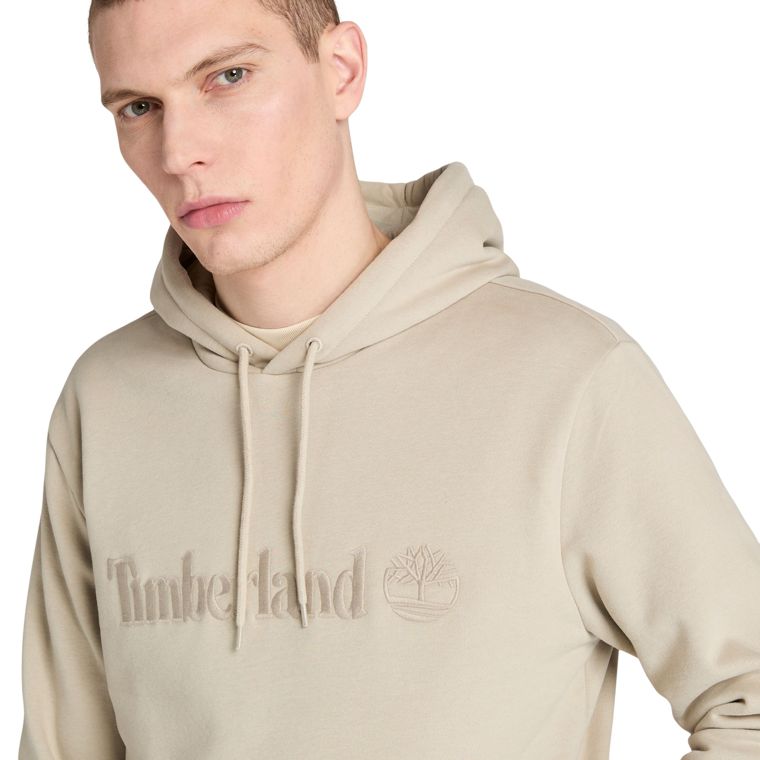 Chandail à capuche en molleton à enfiler avec logo brodé pour hommes, Timberland