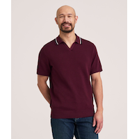 Denver Hayes Men's Johnny Collar Sweater Front_Flat