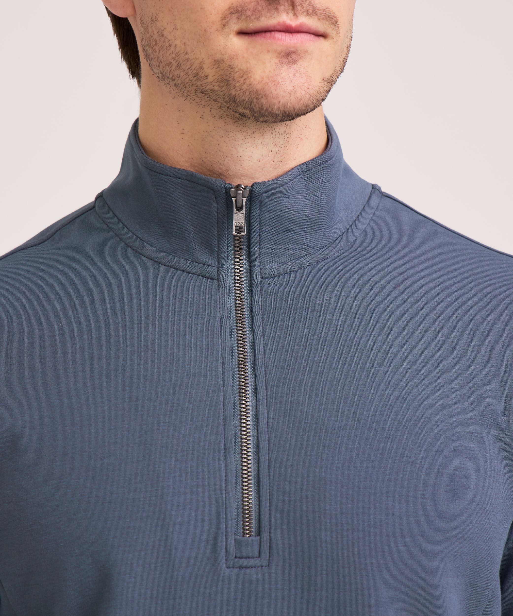 Denver Hayes Performance Men's Fleece Half-Zip Mock Neck Sweatshirt